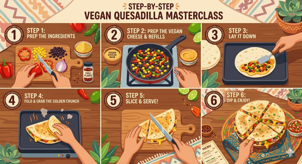 vegan quesadilla,